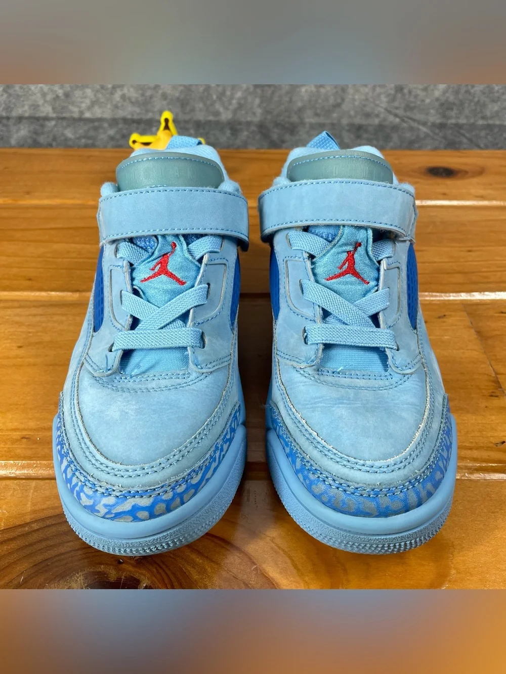 Air Jordan Spizike Low Kids Size 1Y (PS) Houston Oilers Blue FQ3951-400